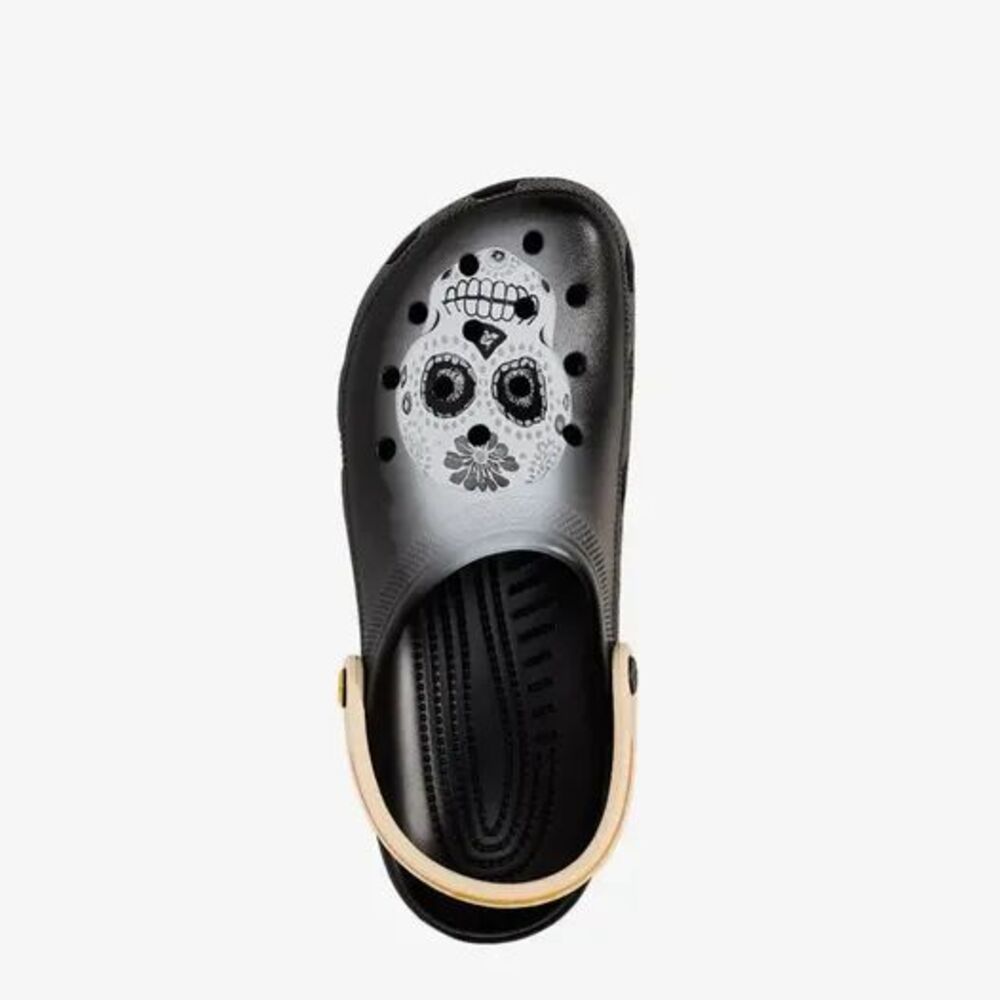 Crocs Day of the Dead Classic Clogs Black/Multi Men's Size 11 - (212109-0C4) - Picture 6 of 7